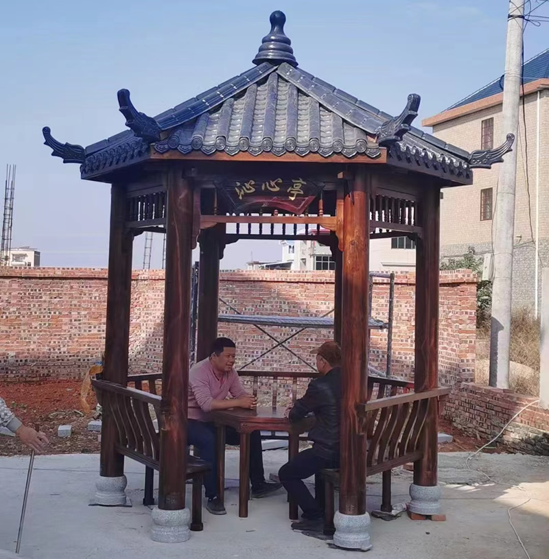 樹(shù)脂瓦涼亭