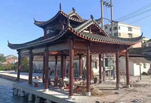 戶外木結(jié)構(gòu)長(zhǎng)廊涼亭價(jià)格，古建涼亭廠家聯(lián)系方式