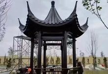 防腐木涼亭用什么瓦,有樹脂瓦、瀝青瓦、小青瓦、琉璃瓦